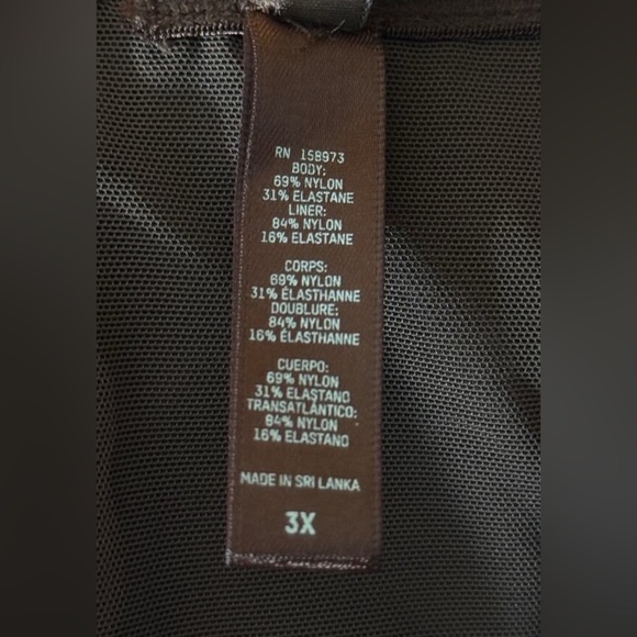 Skims Body All in One catsuit strapless bodysuit brown size 3X - Picture 6 of 7